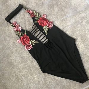 Sexy Black Dressy One-Piece